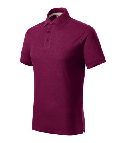 Malfini Prime (GOTS) - Biopamut férfi galléros póló - Rododendron - 2XL