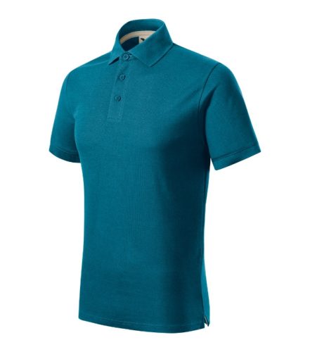 Malfini Prime (GOTS) - Biopamut férfi galléros póló - Petrol kék - 2XL