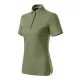 Malfini Prime (GOTS) - Biopamut, szűkített szabású női galléros póló - Khaki - XL