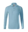 Pique Polo LS - Hosszú ujjú galléros gyerek póló - Égszínkék - 134 cm/8 éves