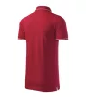 Malfini premium Perfection plain - Gallér és ujjvégek kontraszt csíkkal,  sztreccs anyagú férfi galléros póló - F1 piros - 2XL