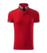 Malfini premium Collar Up - Gallér alsó felületén, ujjakon kontraszt csíkokozású férfi galléros póló - F1 piros - S