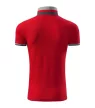 Malfini premium Collar Up - Gallér alsó felületén, ujjakon kontraszt csíkokozású férfi galléros póló - F1 piros - S