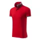 Malfini premium Collar Up - Gallér alsó felületén, ujjakon kontraszt csíkokozású férfi galléros póló - F1 piros - L