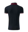 Malfini premium Collar Up - Gallér alsó felületén, ujjakon kontraszt csíkokozású férfi galléros póló - Szürkéskék - S