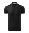 Malfini premium Grand - Mercerizált pamut férfi galléros póló - Fekete - 2XL