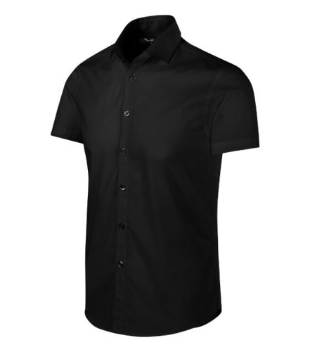 Malfini Premium Flash - Rövid ujjú férfi ing - Fekete - 2XL