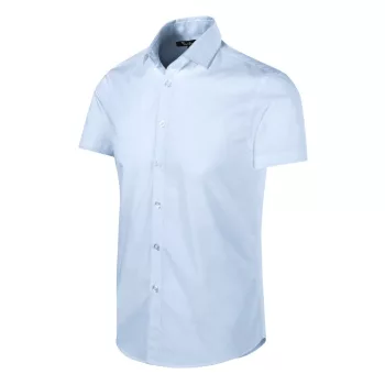   Malfini Premium Flash - Rövid ujjú férfi ing - Világoskék - 2XL