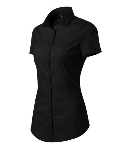 Malfini Premium Flash - Rövid ujjú női ing - Fekete - 2XL