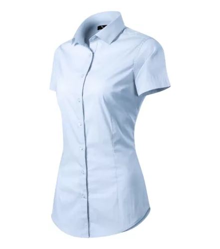 Malfini Premium Flash - Rövid ujjú női ing - Világoskék - XL