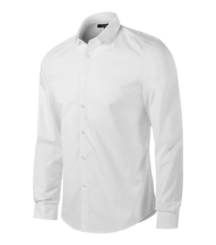 Malfini Premium Dynamic - Enyhén szűkített szabású, hosszú ujjú férfi ing - Fehér - XL