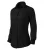 Malfini Premium Dynamic - Enyhén szűkített szabású, hosszú ujjú női ing - Fekete - 2XL