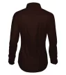 Malfini Premium Dynamic - Enyhén szűkített szabású, hosszú ujjú női ing - Kávé - 2XL