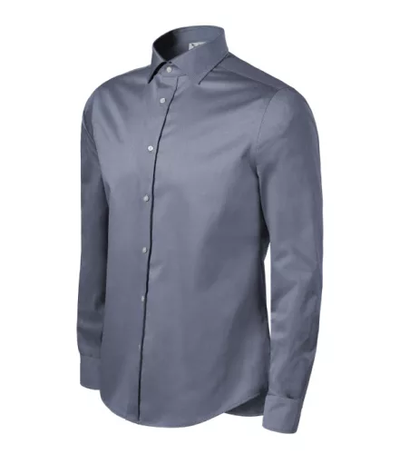 Malfini Premium Journey - Hosszú ujjú férfi ing - Viharszürke melange - 2XL