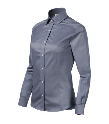 Malfini Premium Journey - Hosszú ujjú női ing - Viharszürke melange - 2XL