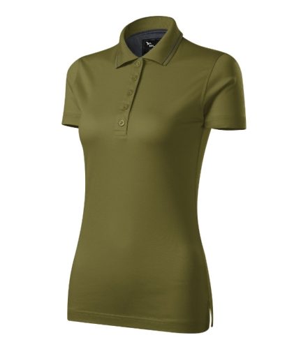 Malfini premium Grand - Mercerizált pamut női galléros póló - Avokádózöld - 2XL