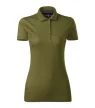 Malfini premium Grand - Mercerizált pamut női galléros póló - Avokádózöld - 2XL