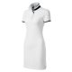 Malfini Premium Dress up - Szűkített szabású, felhajtható galléros női ruha - Fehér - XS
