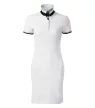 Malfini Premium Dress up - Szűkített szabású, felhajtható galléros női ruha - Fehér - S