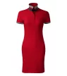 Malfini Premium Dress up - Szűkített szabású, felhajtható galléros női ruha - F1 piros - S