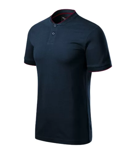 Malfini Premium Diamond - Bomber galléros férfi póló - Tengerészkék - M