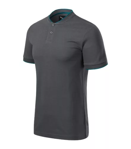 Malfini Premium Diamond - Bomber galléros férfi póló - Világos anthracit - 2XL