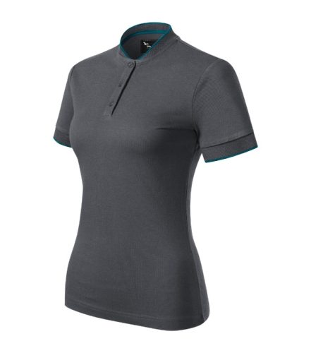 Malfini Premium Diamond - Bomber galléros női póló - Világos anthracit - 2XL