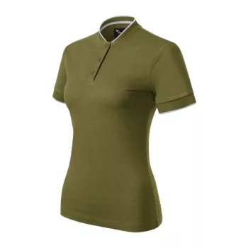   Malfini Premium Diamond - Bomber galléros női póló - Avokádózöld - XS