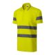 Rimeck HV Runway - Fluoreszkáló poliészter külső és pamut belső oldalú unisex galléros póló - Fluoreszkáló sárga - S