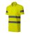 Rimeck HV Runway - Fluoreszkáló poliészter külső és pamut belső oldalú unisex galléros póló - Fluoreszkáló sárga - 3XL