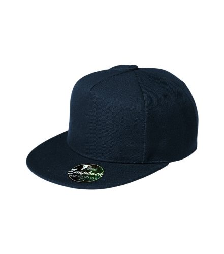 Malfini Rap 5P - Ötpaneles, állítható méretű, műanyag pattentos unisex sapka - Tengerészkék