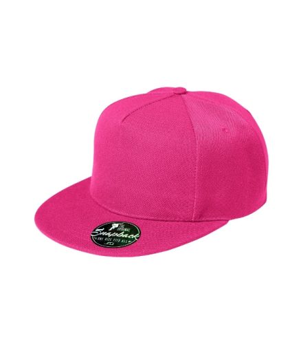 Malfini Rap 5P - Ötpaneles, állítható méretű, műanyag pattentos unisex sapka - Bíborszín
