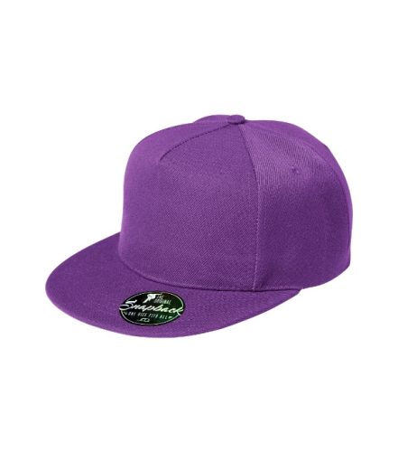 Malfini Rap 5P - Ötpaneles, állítható méretű, műanyag pattentos unisex sapka - Lila