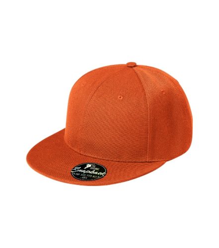 Malfini Rap 6P - Hatpaneles,  állítható méretű, műanyag pattentos unisex sapka - Narancssárga