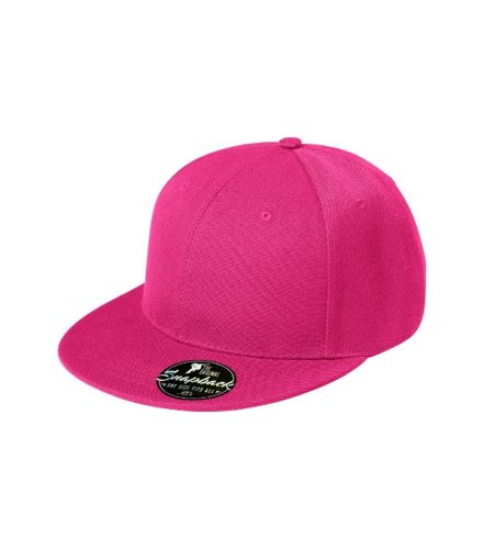 Malfini Rap 6P - Hatpaneles,  állítható méretű, műanyag pattentos unisex sapka - Bíborszín