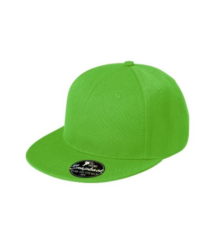 Malfini Rap 6P - Hatpaneles,  állítható méretű, műanyag pattentos unisex sapka - Almazöld