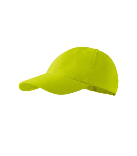 Malfini 6P Kids - Hatpaneles, tépőzárral állítható gyerek baseball sapka - Lime