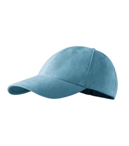 Malfini 6P - Hatpaneles, enyhén hajlított felső rész, rézkapcsokkal állítható unisex baseball sapka - Égszínkék