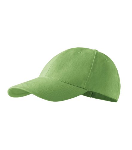 Malfini 6P - Hatpaneles, enyhén hajlított felső rész, rézkapcsokkal állítható unisex baseball sapka - Borsózöld
