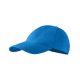 Malfini 6P - Hatpaneles, enyhén hajlított felső rész, rézkapcsokkal állítható unisex baseball sapka - Snorkel kék