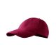 Malfini 6P - Hatpaneles, enyhén hajlított felső rész, rézkapcsokkal állítható unisex baseball sapka - Garnet