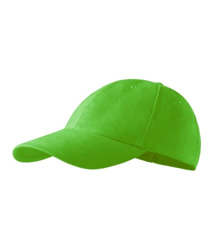 Malfini 6P - Hatpaneles, enyhén hajlított felső rész, rézkapcsokkal állítható unisex baseball sapka - Almazöld