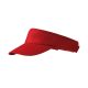 Malfini Sunvisor - Enyhén hajlított felső rész, műanyag kapoccsal állítható unisex napellenző - Piros