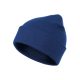 Beanie - Bordás kötésű unisex téli sapka - Királykék