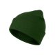 Beanie - Bordás kötésű unisex téli sapka - Üvegzöld