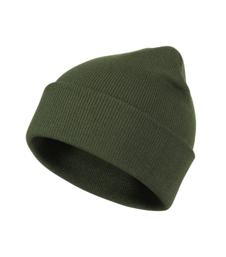 Beanie - Bordás kötésű unisex téli sapka - Khaki