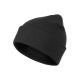 Beanie - Bordás kötésű unisex téli sapka - Ébenszürke