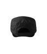 Malfini Latino - "military" stílusú szabás, enyhén hajlított felső rész, tépőzárral állítható unisex sapka - Fekete