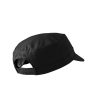 Malfini Latino - "military" stílusú szabás, enyhén hajlított felső rész, tépőzárral állítható unisex sapka - Fekete