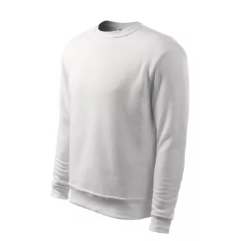   Malfini Essential - Kerek nyakú, bolyhos belsős gyerek pulóver - Fehér - 146 cm/10 éves